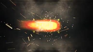 炫酷粒子火花标志特效AE模板视频的预览图